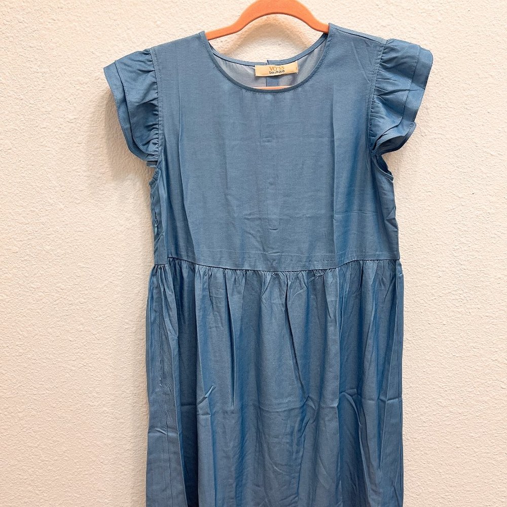 Soft blue dress